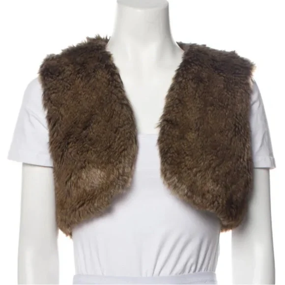 MAX MARA Fur Vest Bolero - Picture 4 of 9